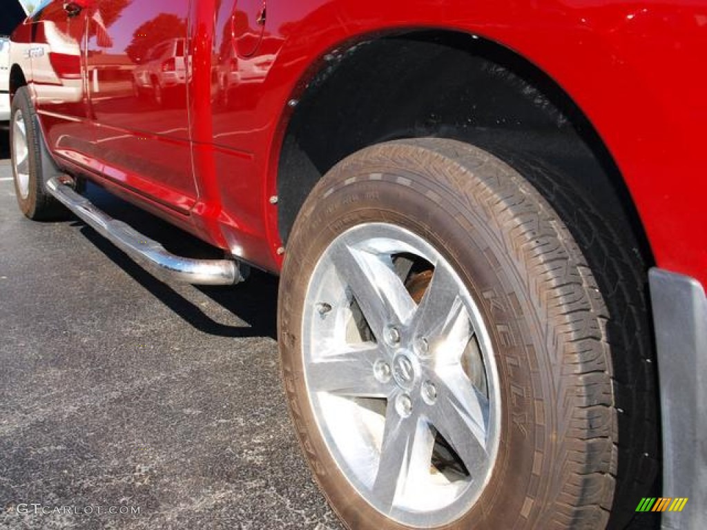 2009 Ram 1500 Laramie Crew Cab 4x4 - Inferno Red Crystal Pearl / Dark Slate Gray photo #4