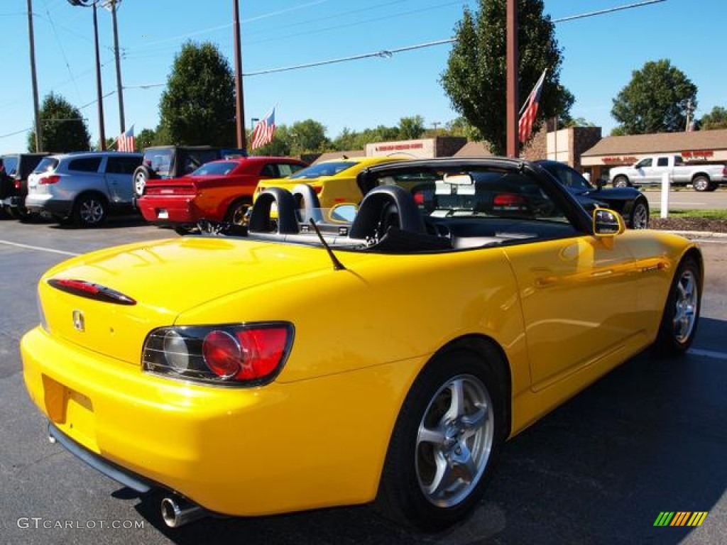 2002 S2000 Roadster - Spa Yellow / Black photo #3