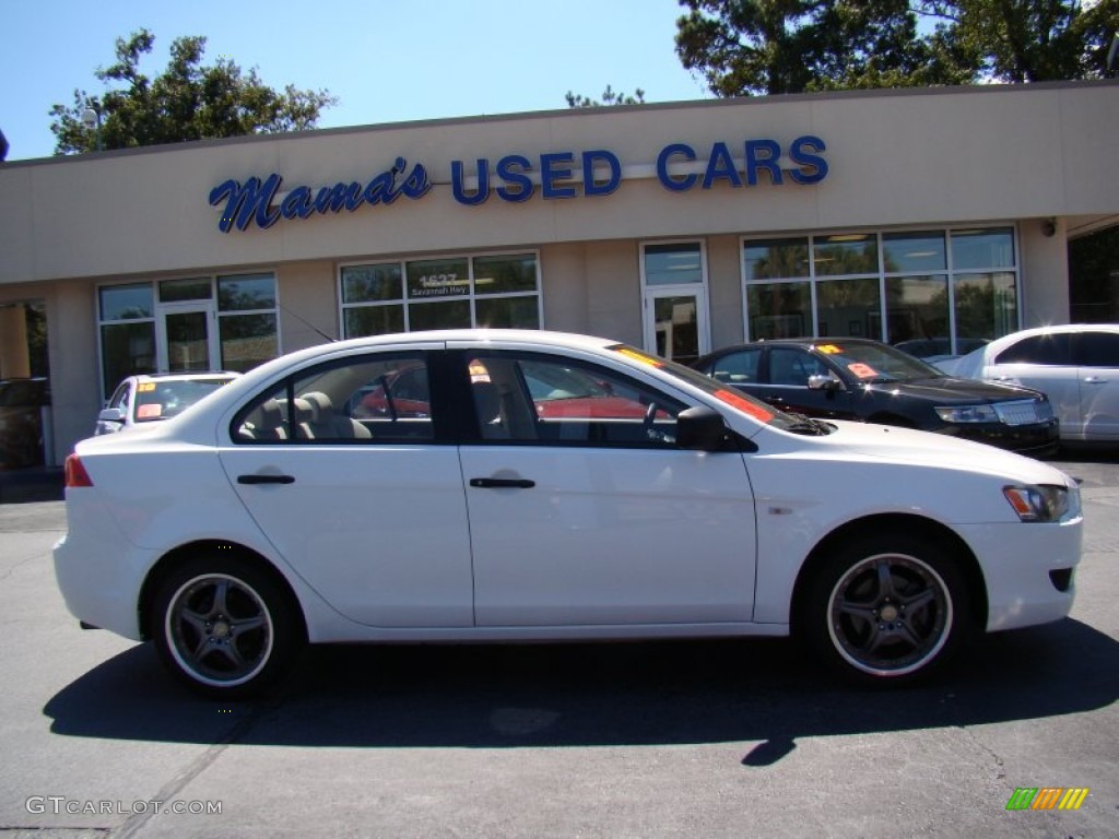 Wicked White Mitsubishi Lancer