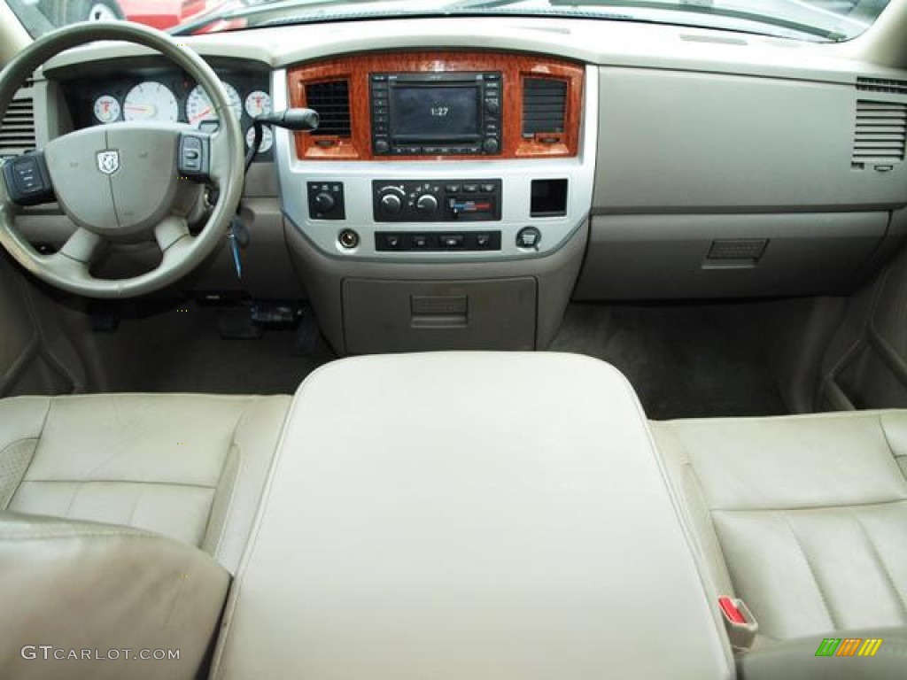 2007 Ram 3500 Laramie Quad Cab 4x4 Dually - Brilliant Black Crystal Pearl / Khaki photo #10