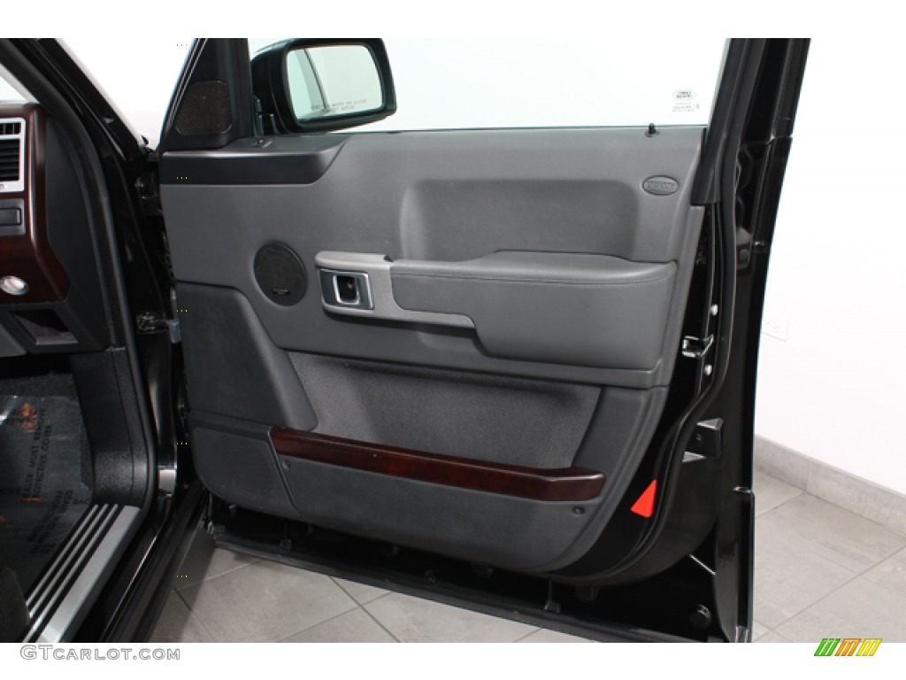2004 Land Rover Range Rover HSE Charcoal/Jet Black Door Panel Photo #70720064
