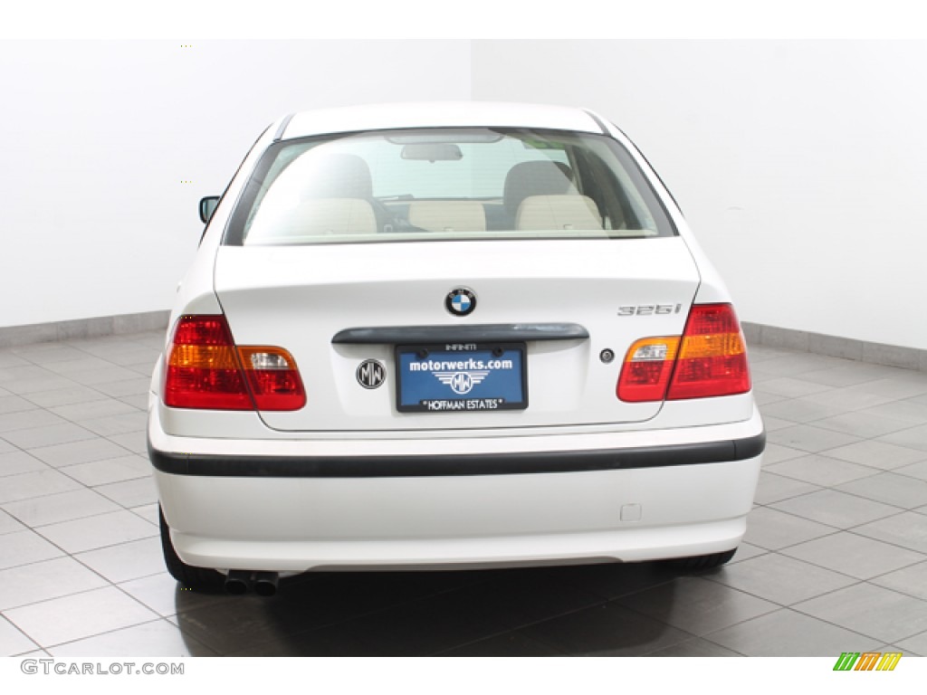 2003 3 Series 325i Sedan - Alpine White / Sand photo #4