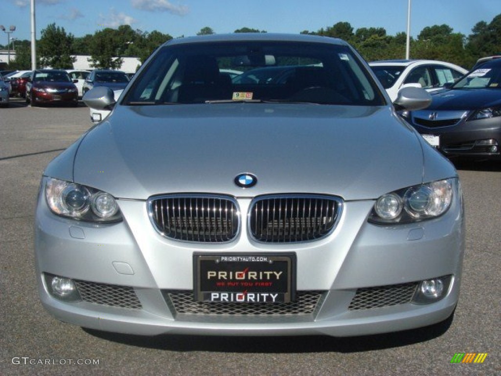 2009 3 Series 335i Coupe - Titanium Silver Metallic / Black photo #7