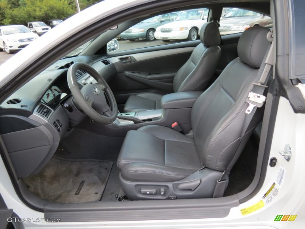 Dark Stone Gray Interior 2004 Toyota Solara SE Coupe Photo #70721864