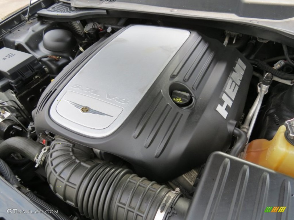 2005 300 C HEMI - Brilliant Black Crystal Pearl / Dark Slate Gray/Light Graystone photo #15