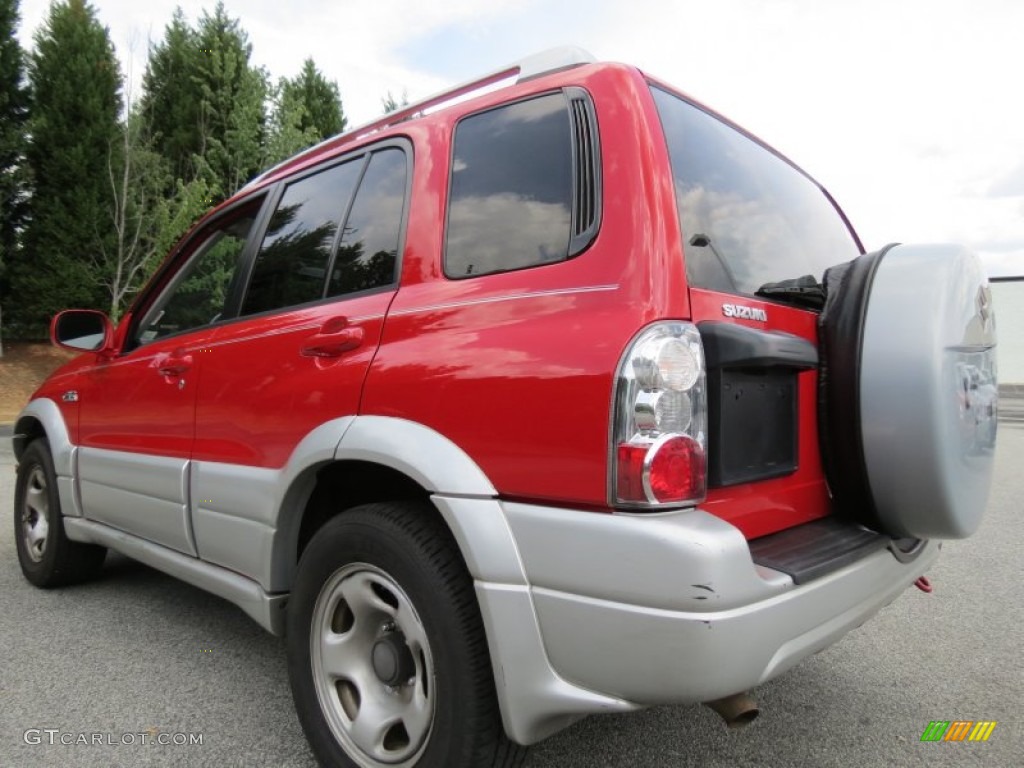 2005 Grand Vitara LX - Racy Red / Gray photo #2