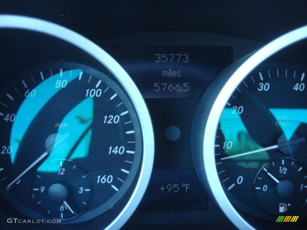 2005 SLK 350 Roadster - Caspian Blue Metallic / Black photo #14