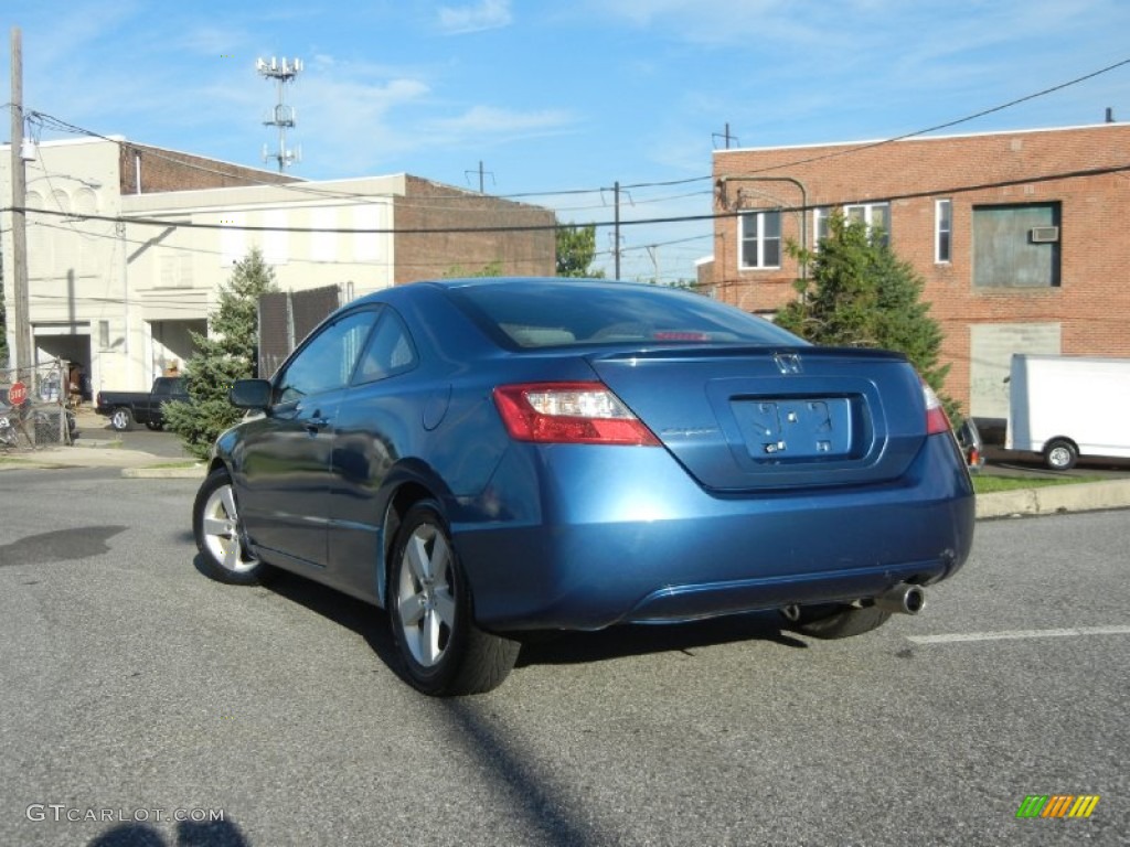 2007 Civic EX Coupe - Atomic Blue Metallic / Gray photo #3