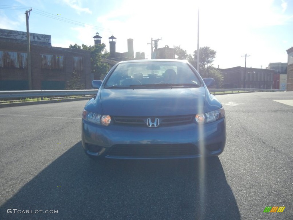 2007 Civic EX Coupe - Atomic Blue Metallic / Gray photo #10