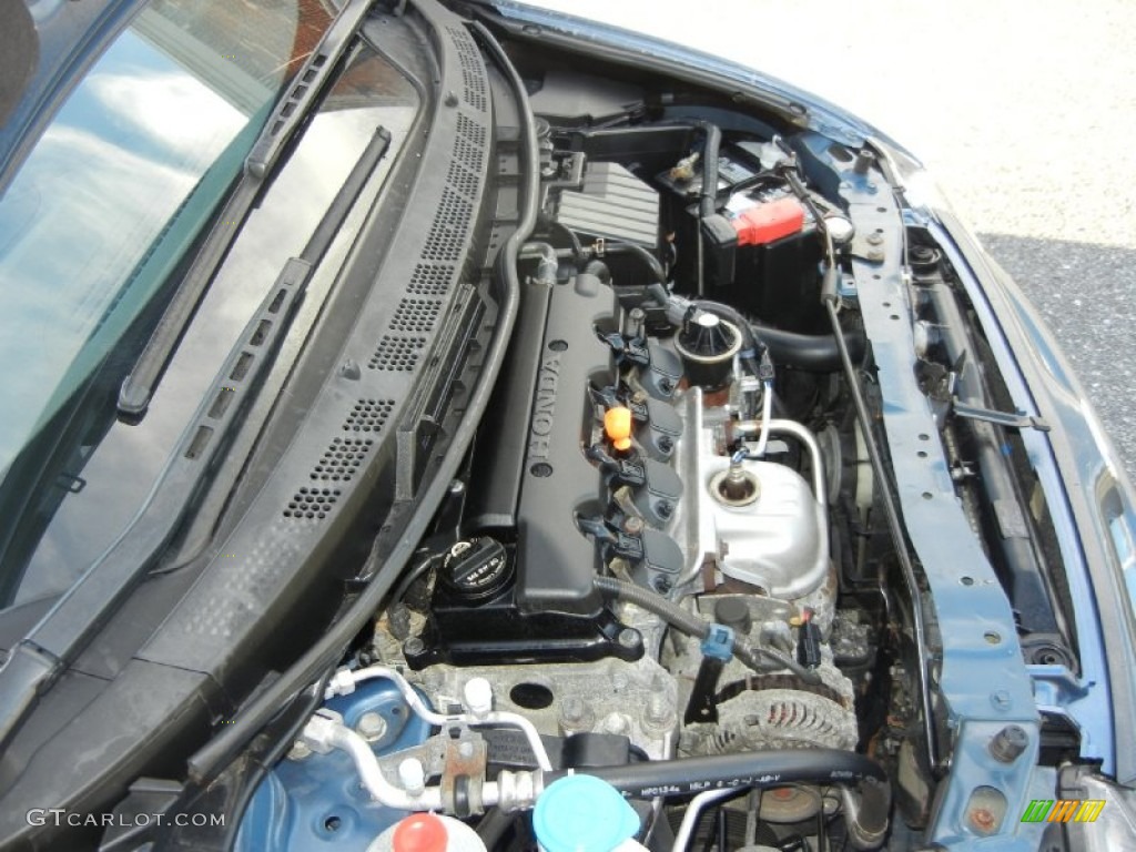 2007 Civic EX Coupe - Atomic Blue Metallic / Gray photo #26