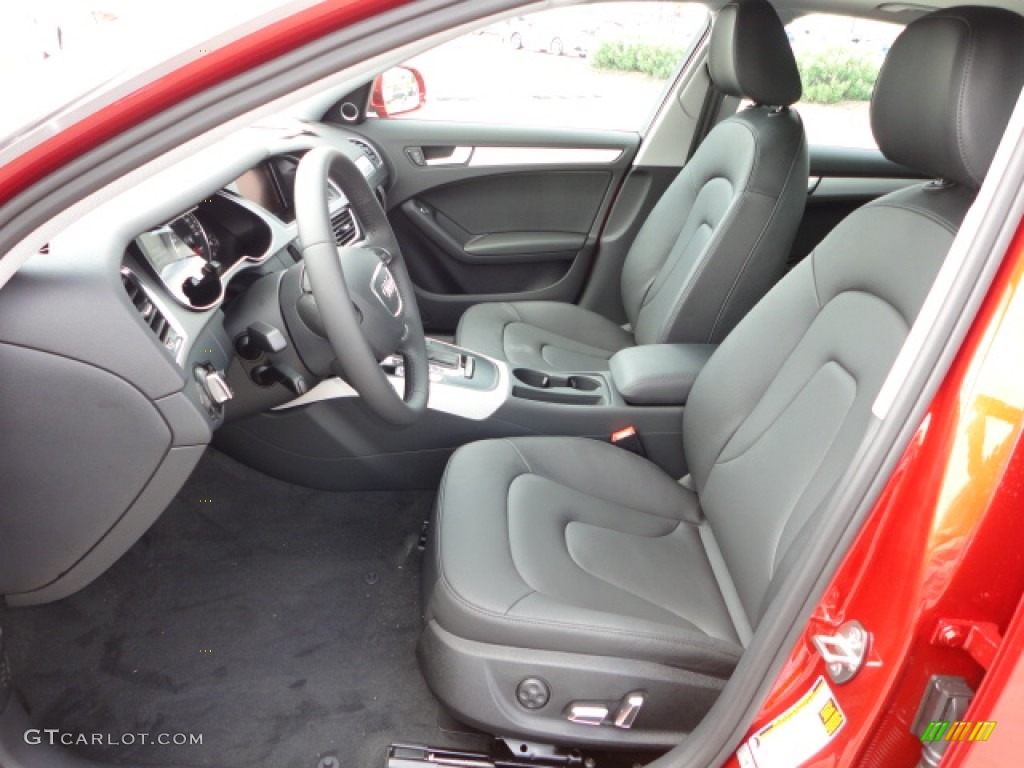 2013 A4 2.0T quattro Sedan - Volcano Red Metallic / Black photo #6