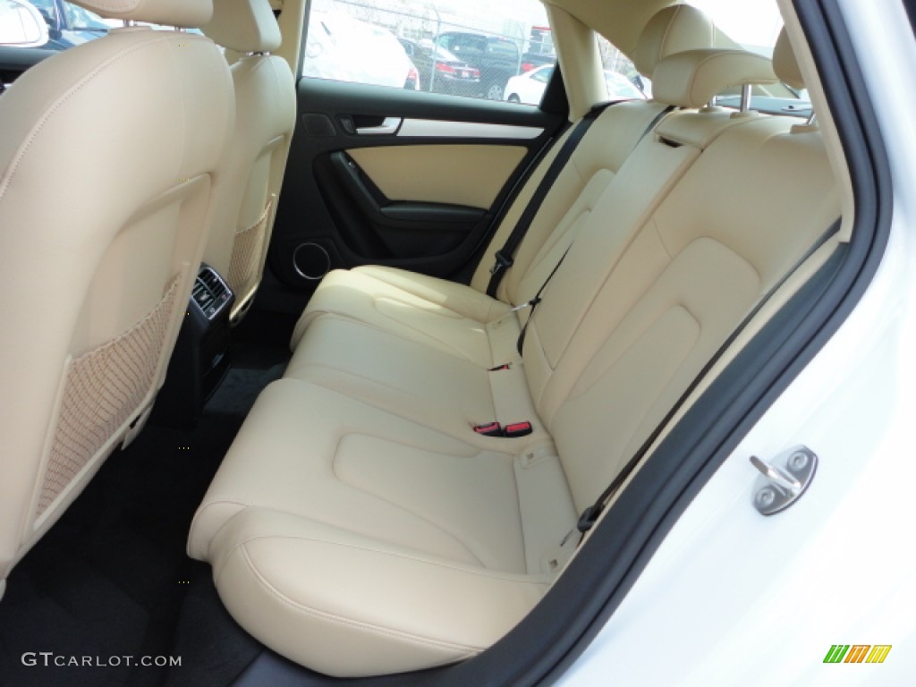 2013 A4 2.0T Sedan - Ibis White / Velvet Beige/Black photo #7