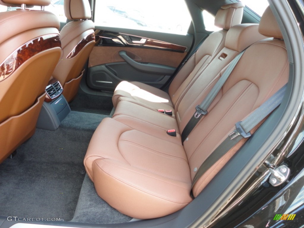 Nougat Brown Interior 2013 Audi A8 L 4.0T quattro Photo #70724132