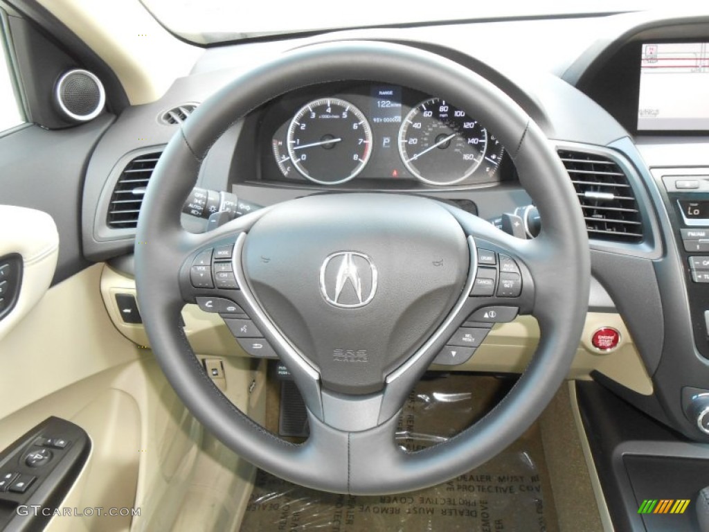 2013 Acura RDX Technology AWD Parchment Steering Wheel Photo #70724219