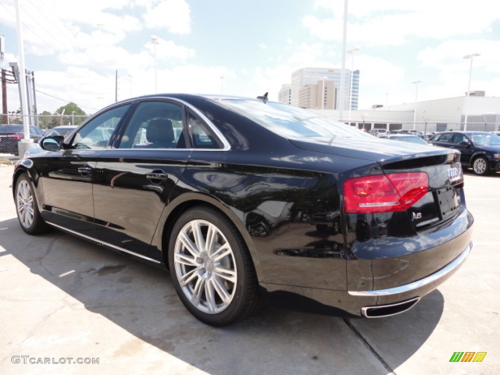 Phantom Black Pearl Effect 2013 Audi A8 4.0T quattro Exterior Photo