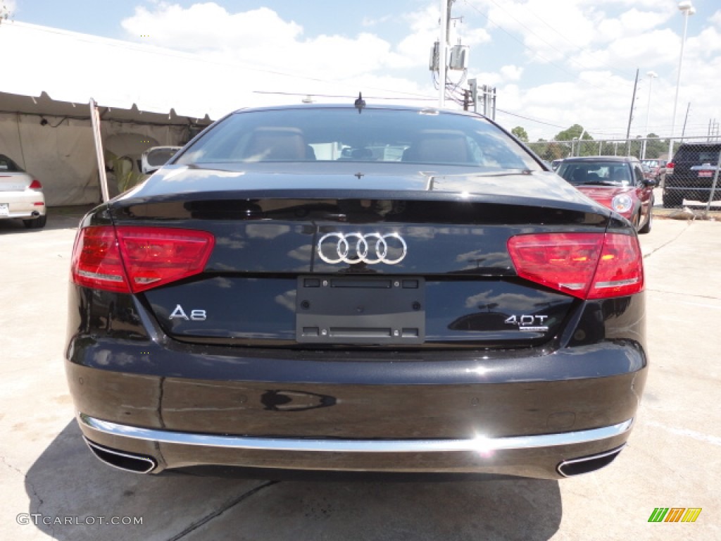 Phantom Black Pearl Effect 2013 Audi A8 4.0T quattro Exterior Photo #70724303