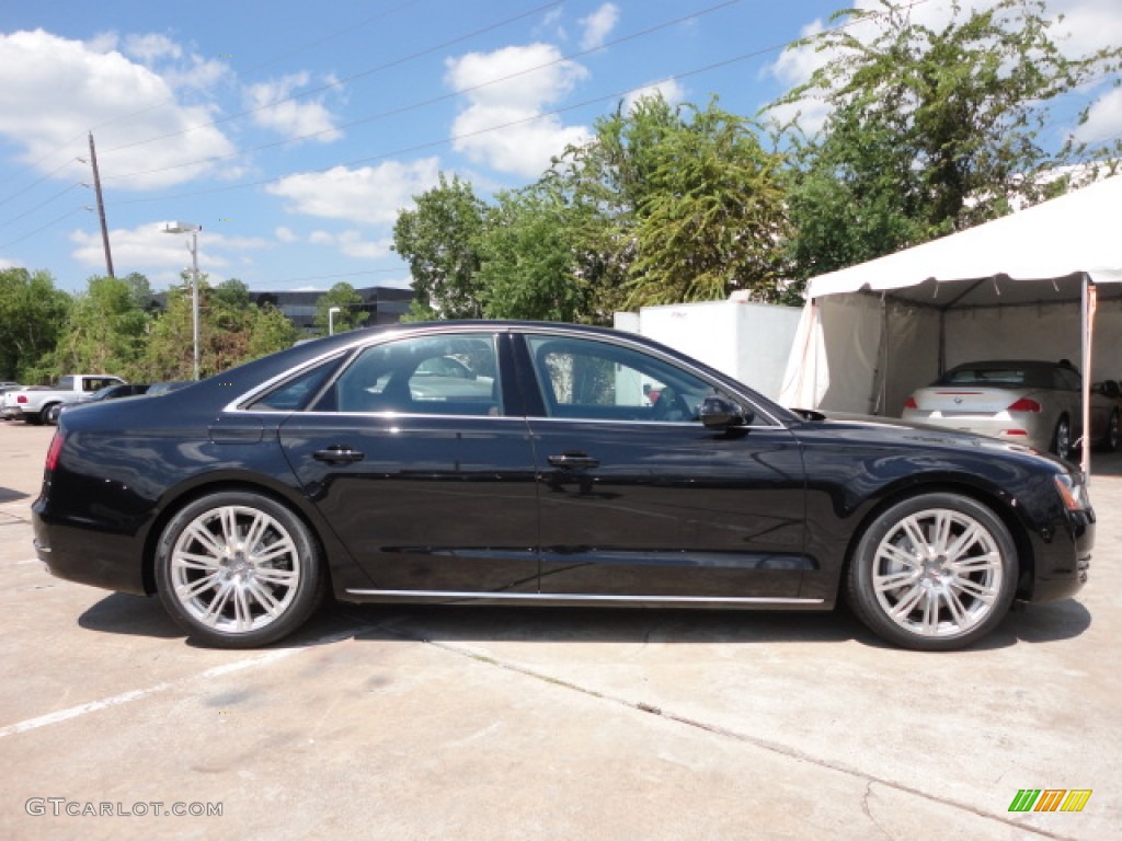 Phantom Black Pearl Effect 2013 Audi A8 4.0T quattro Exterior Photo #70724312