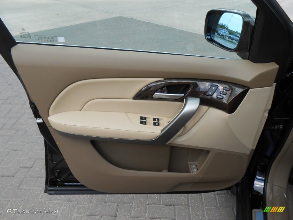 2013 Acura MDX SH-AWD Technology Parchment Door Panel Photo #70724387