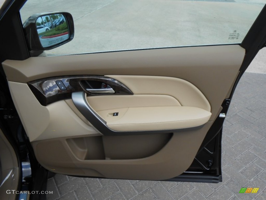 2013 Acura MDX SH-AWD Technology Parchment Door Panel Photo #70724405