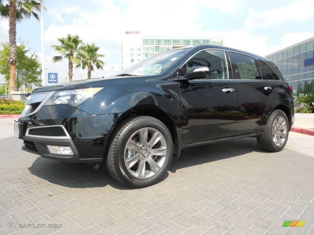 Crystal Black Pearl 2013 Acura MDX SH-AWD Advance Exterior Photo #70724558