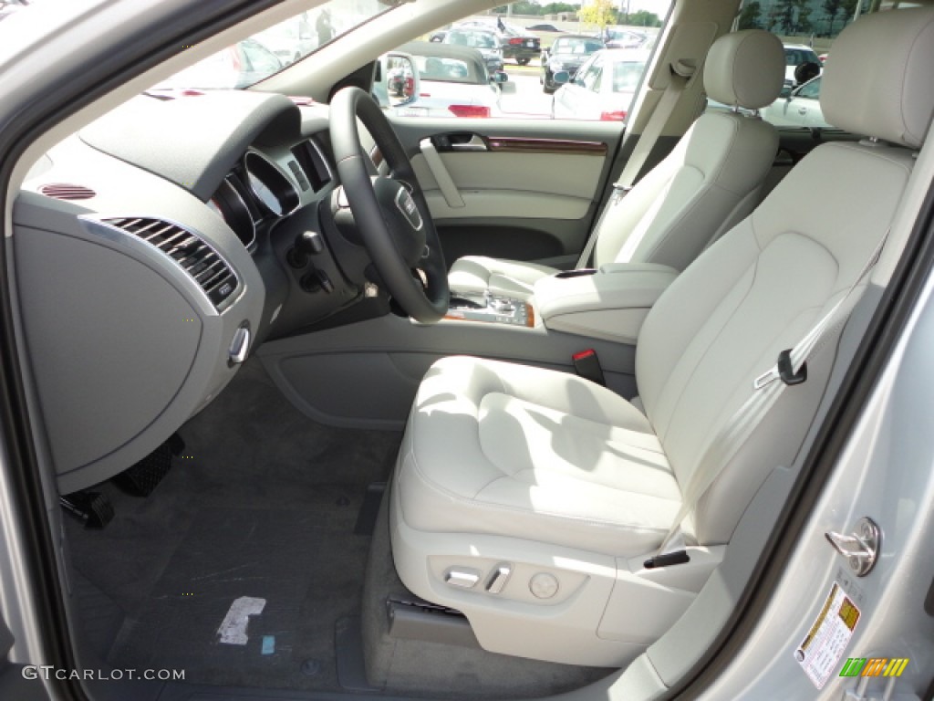 Limestone Gray Interior 2013 Audi Q7 3.0 TDI quattro Photo #70724617