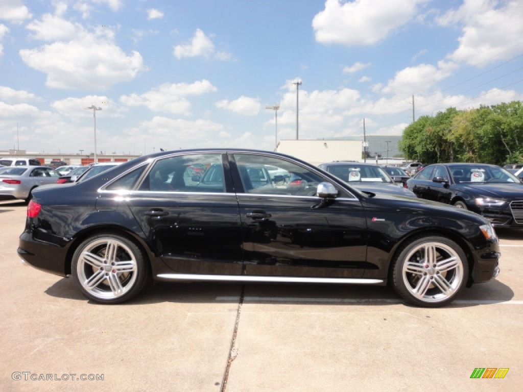 2013 S4 3.0T quattro Sedan - Brilliant Black / Black/Magma Red photo #5