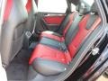 Black/Magma Red 2013 Audi S4 3.0T quattro Sedan Interior Color
