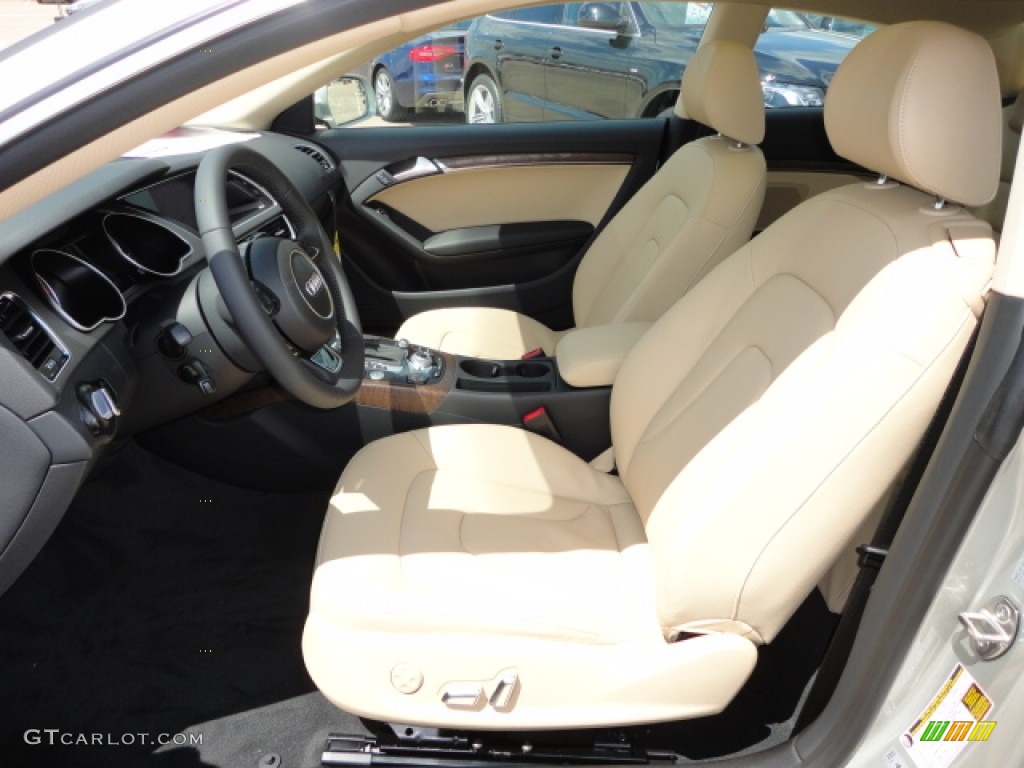 Velvet Beige Interior 2013 Audi A5 2.0T quattro Coupe Photo #70724813