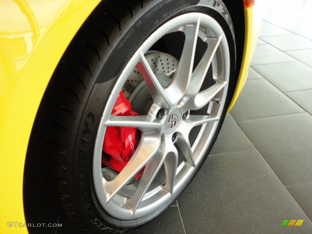 2012 911 Carrera S Cabriolet - Speed Yellow / Espresso Natural Leather photo #6