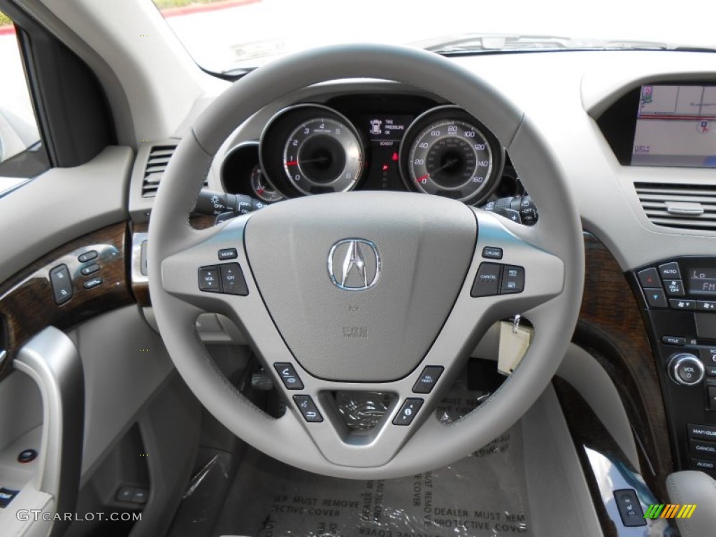 2013 Acura MDX SH-AWD Technology Graystone Steering Wheel Photo #70725371