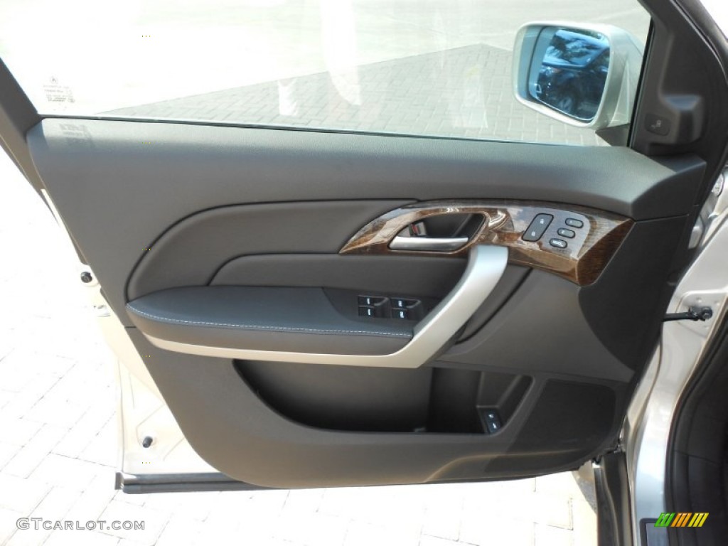 2013 Acura MDX SH-AWD Advance Ebony Door Panel Photo #70726028