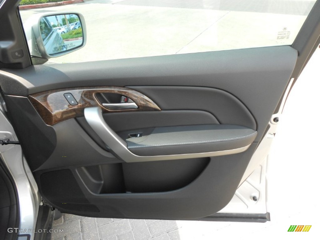 2013 Acura MDX SH-AWD Advance Ebony Door Panel Photo #70726046