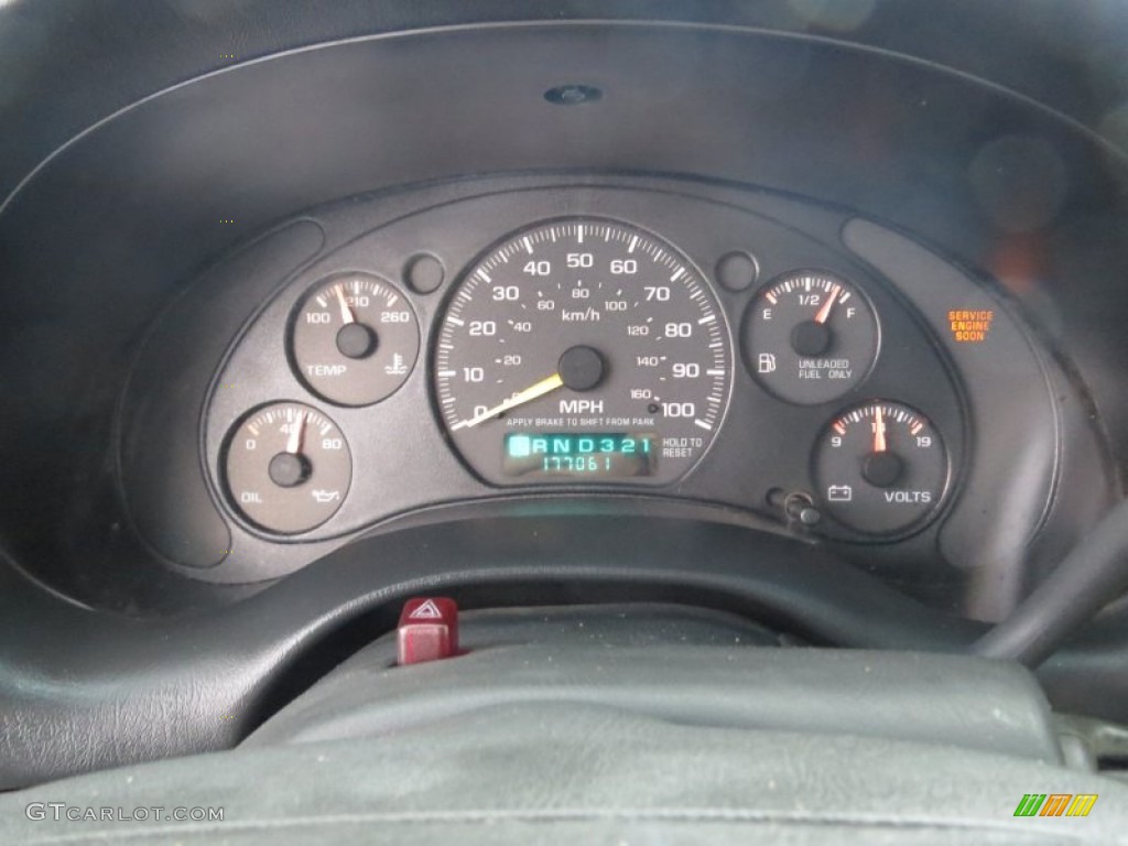 1998 Chevrolet S10 LS Extended Cab Gauges Photo #70726166