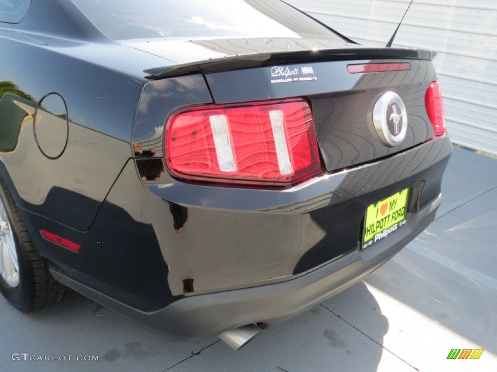 2011 Mustang V6 Coupe - Ebony Black / Stone photo #17