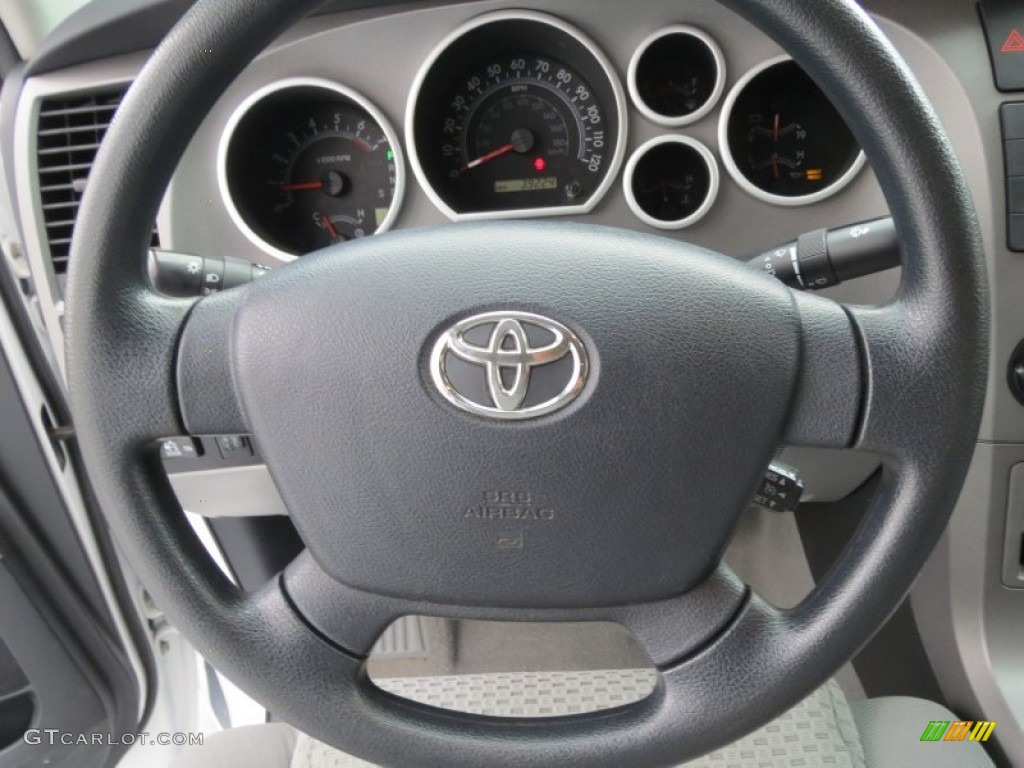 2010 Tundra Double Cab - Super White / Graphite Gray photo #38