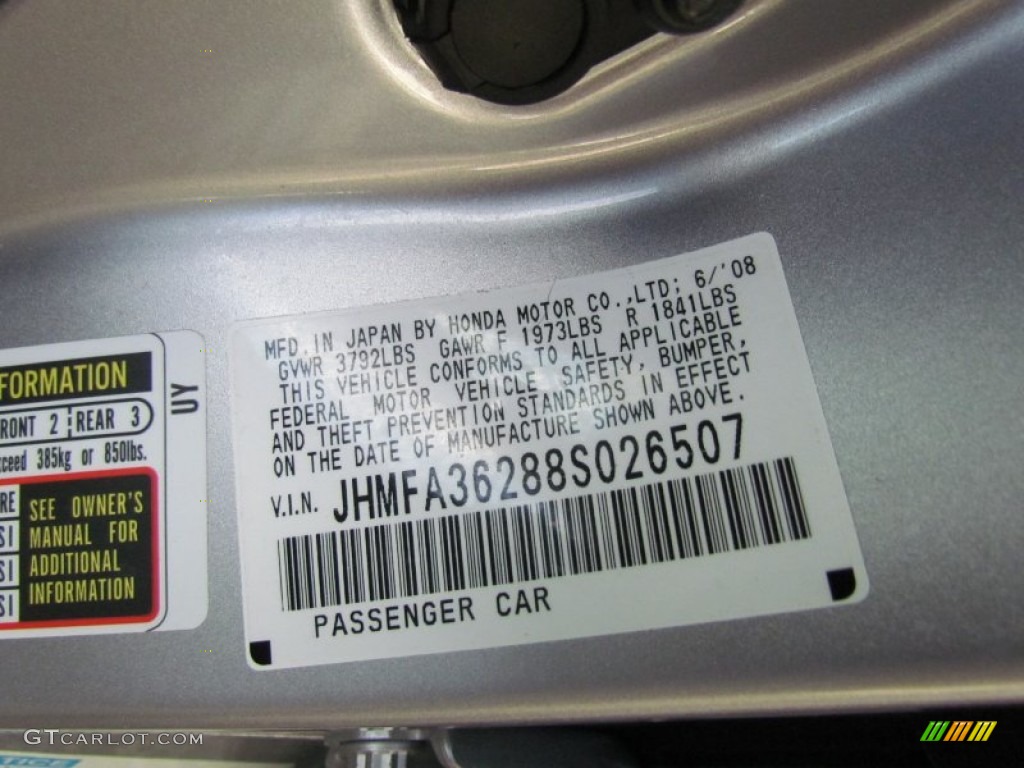 2008 Civic Hybrid Sedan - Alabaster Silver Metallic / Blue photo #7