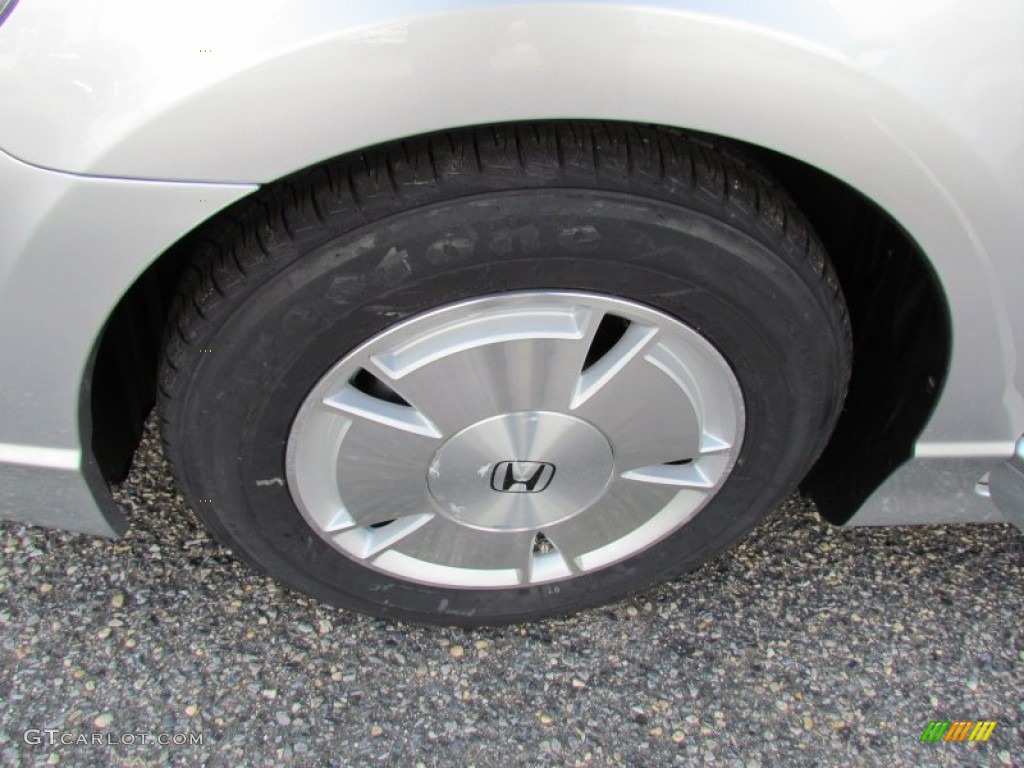 2008 Civic Hybrid Sedan - Alabaster Silver Metallic / Blue photo #11