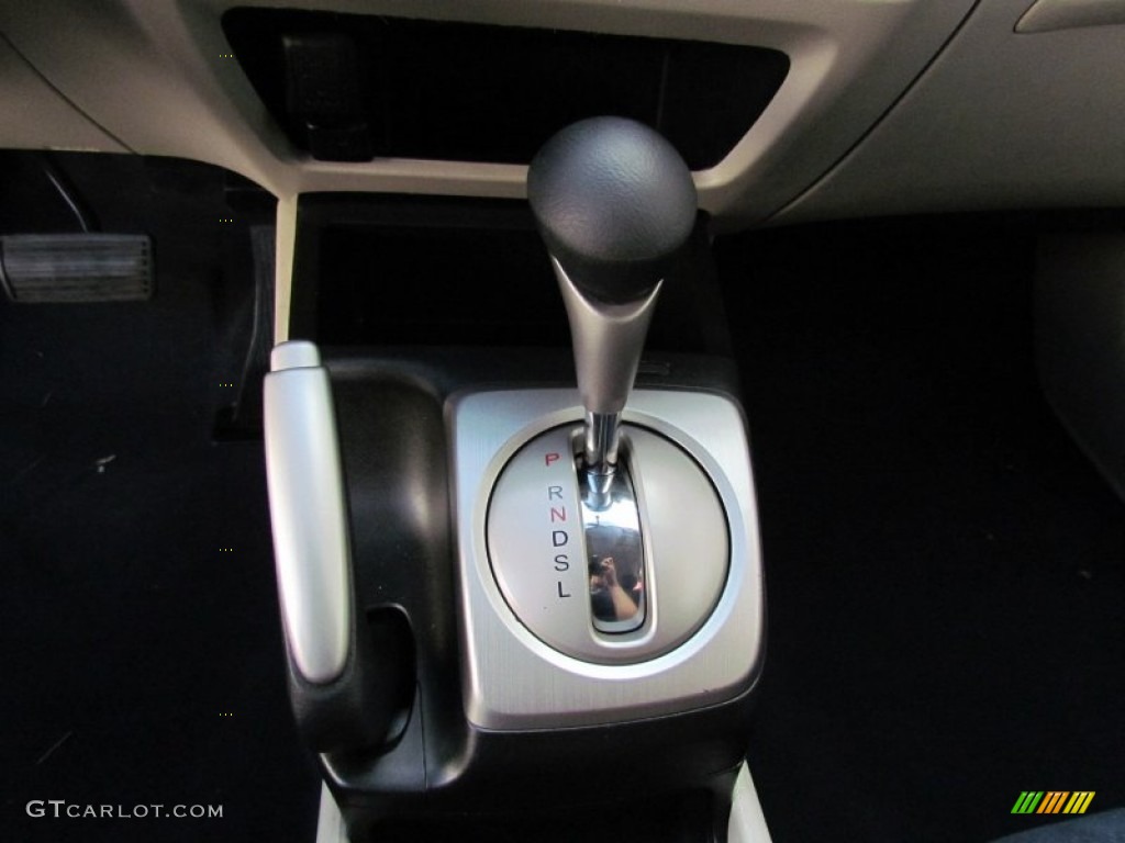 2008 Civic Hybrid Sedan - Alabaster Silver Metallic / Blue photo #13