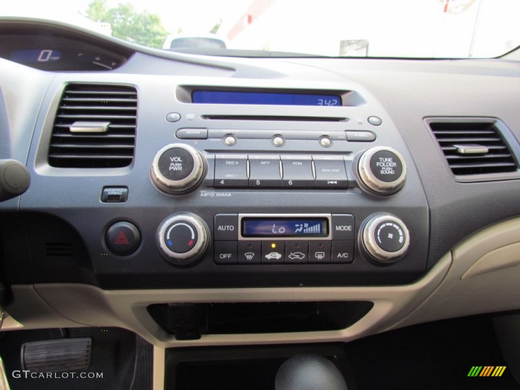 2008 Civic Hybrid Sedan - Alabaster Silver Metallic / Blue photo #14