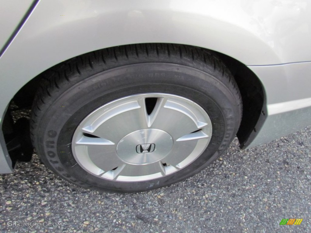 2008 Civic Hybrid Sedan - Alabaster Silver Metallic / Blue photo #19