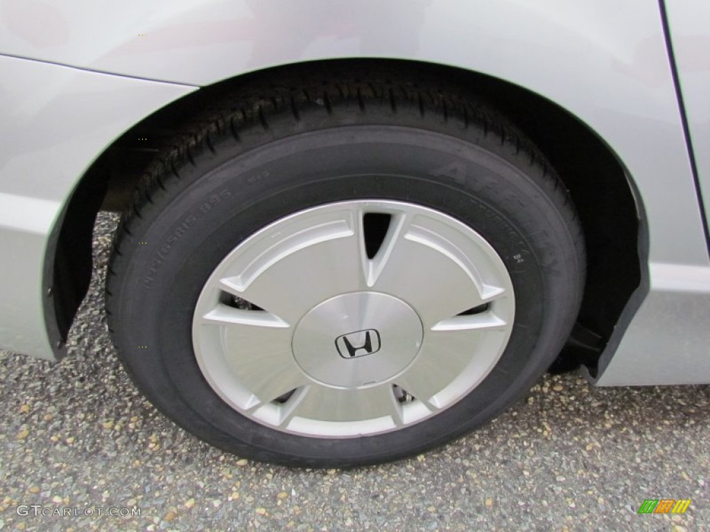 2008 Civic Hybrid Sedan - Alabaster Silver Metallic / Blue photo #21
