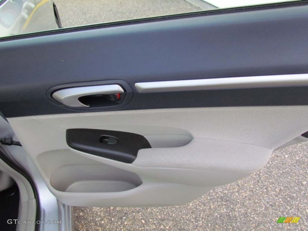 2008 Civic Hybrid Sedan - Alabaster Silver Metallic / Blue photo #22