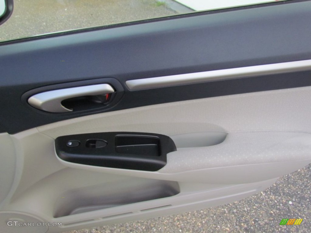 2008 Civic Hybrid Sedan - Alabaster Silver Metallic / Blue photo #24