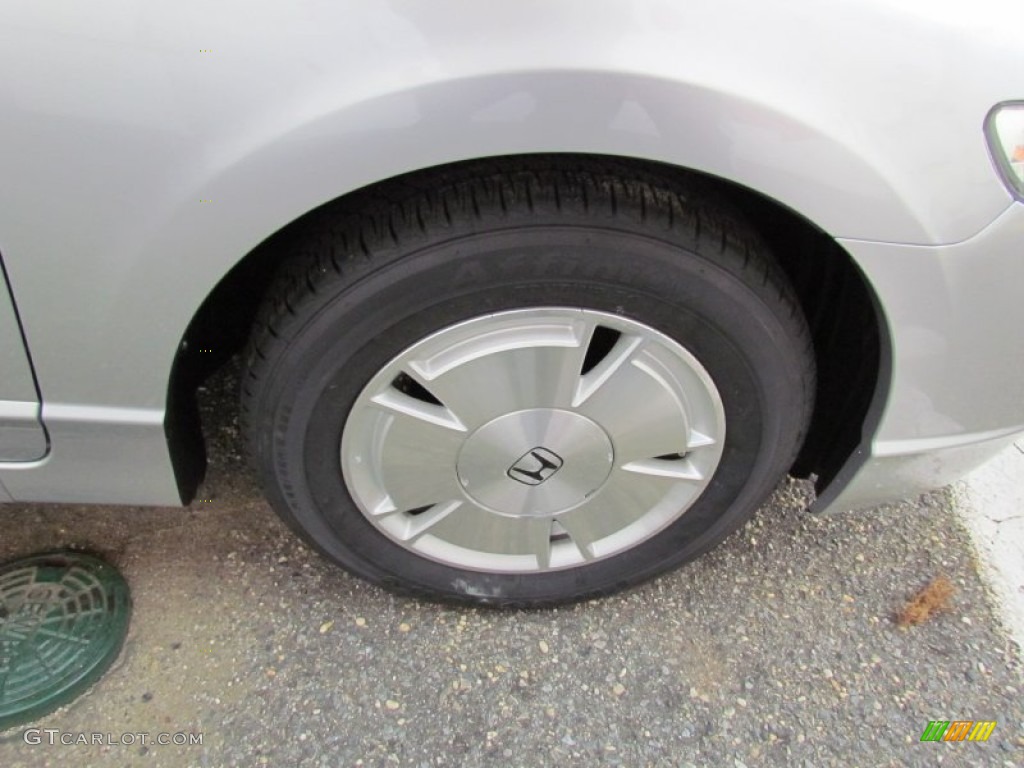 2008 Civic Hybrid Sedan - Alabaster Silver Metallic / Blue photo #27