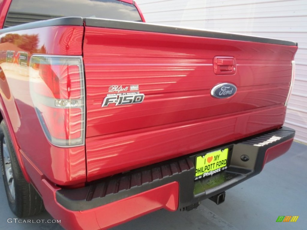 2010 F150 FX2 SuperCrew - Red Candy Metallic / Black photo #15