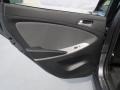 Black 2013 Hyundai Accent GS 5 Door Door Panel
