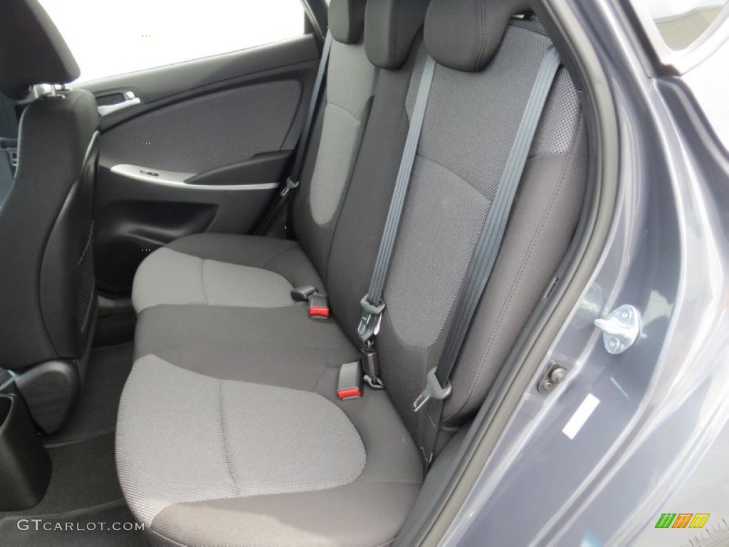 Black Interior 2013 Hyundai Accent GS 5 Door Photo #70729832