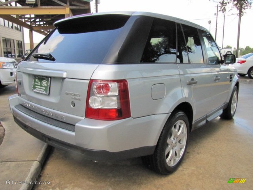 2009 Range Rover Sport HSE - Zermatt Silver / Ebony/Ebony photo #10