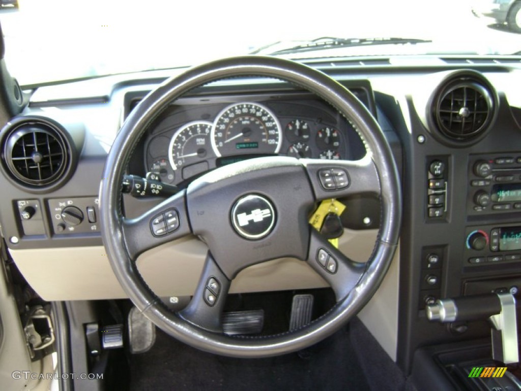 2005 H2 SUV - Desert Sand Metallic / Ebony Black photo #12