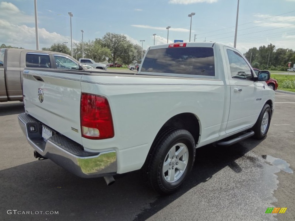 2010 Ram 1500 SLT Regular Cab - Stone White / Dark Slate/Medium Graystone photo #7